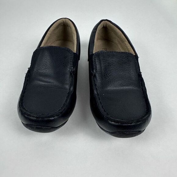 Children's Place Boys Black Slip On Dress Shoes size 1 - Picture 2 of 7